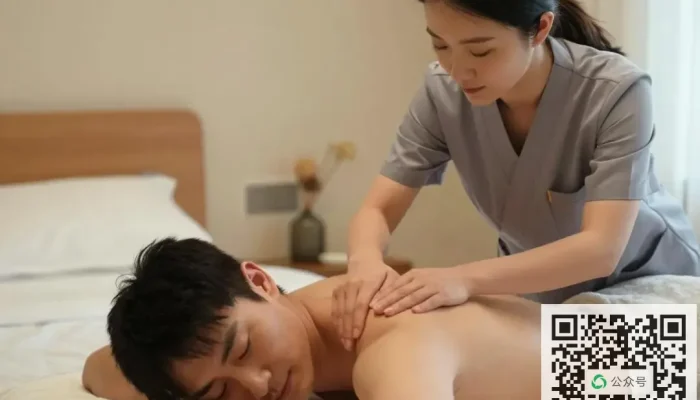 按摩后用热毛巾敷，打开毛孔排毒